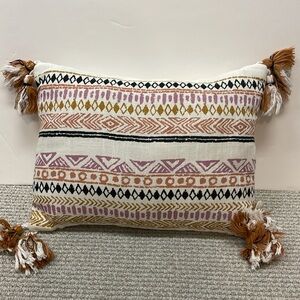 Bohemian Decorative Fringe Accent Pillow